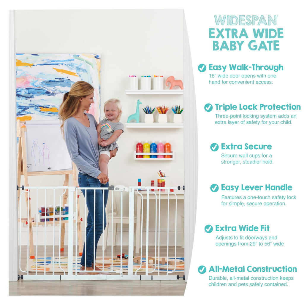 Regalo Safety 29"-38.5" Easy Step Baby Gate, Bottom of Stairs & Doorways Jansha Store