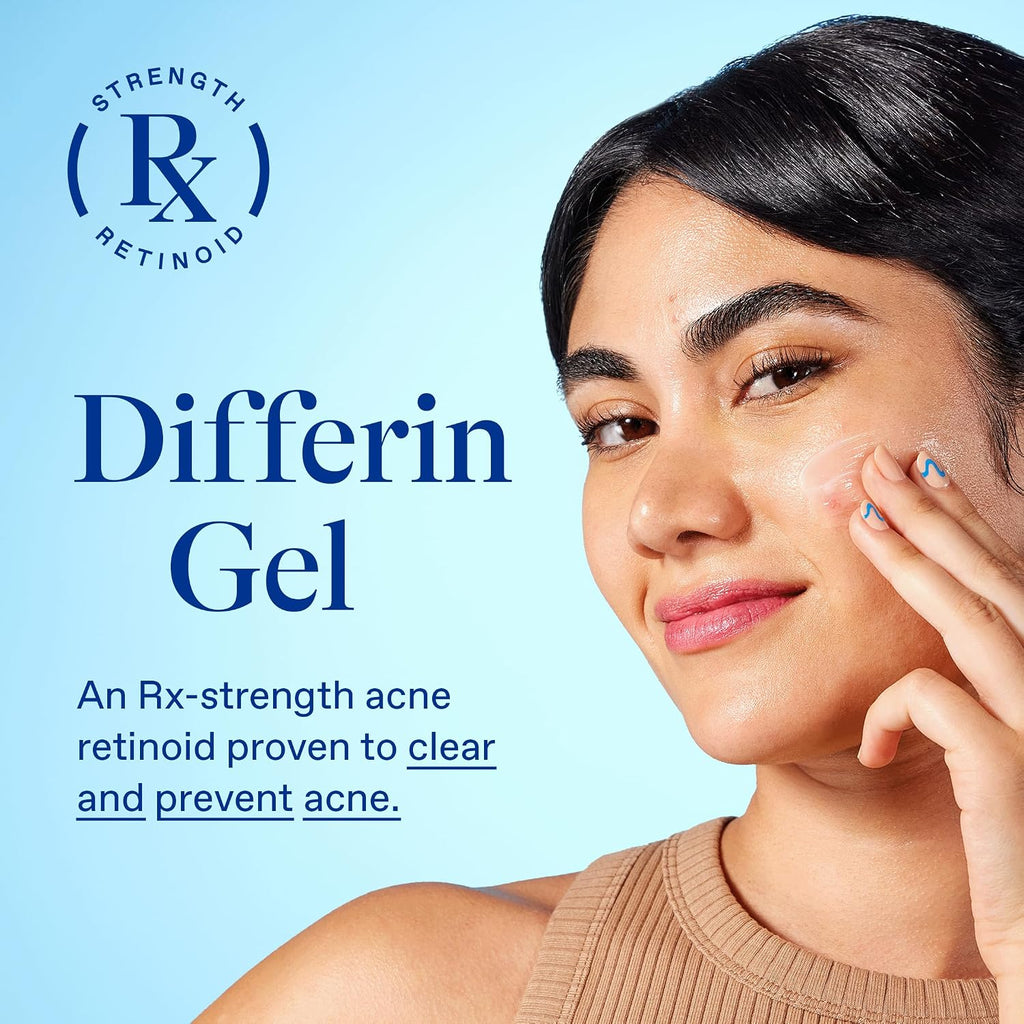 Differin Acne Retinoid Treatment Gel, 0.1% Adapalene, 15g Tube Jansha Store