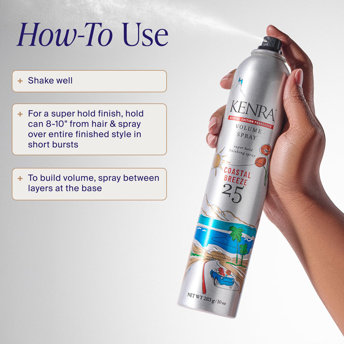 Kenra Professional Volume Spray 25 | Super Hold Finishing & Styling Hairspray | Flake-free & Fast-drying | Wind & Humidity Resistance | All Hair Types Jansha Store