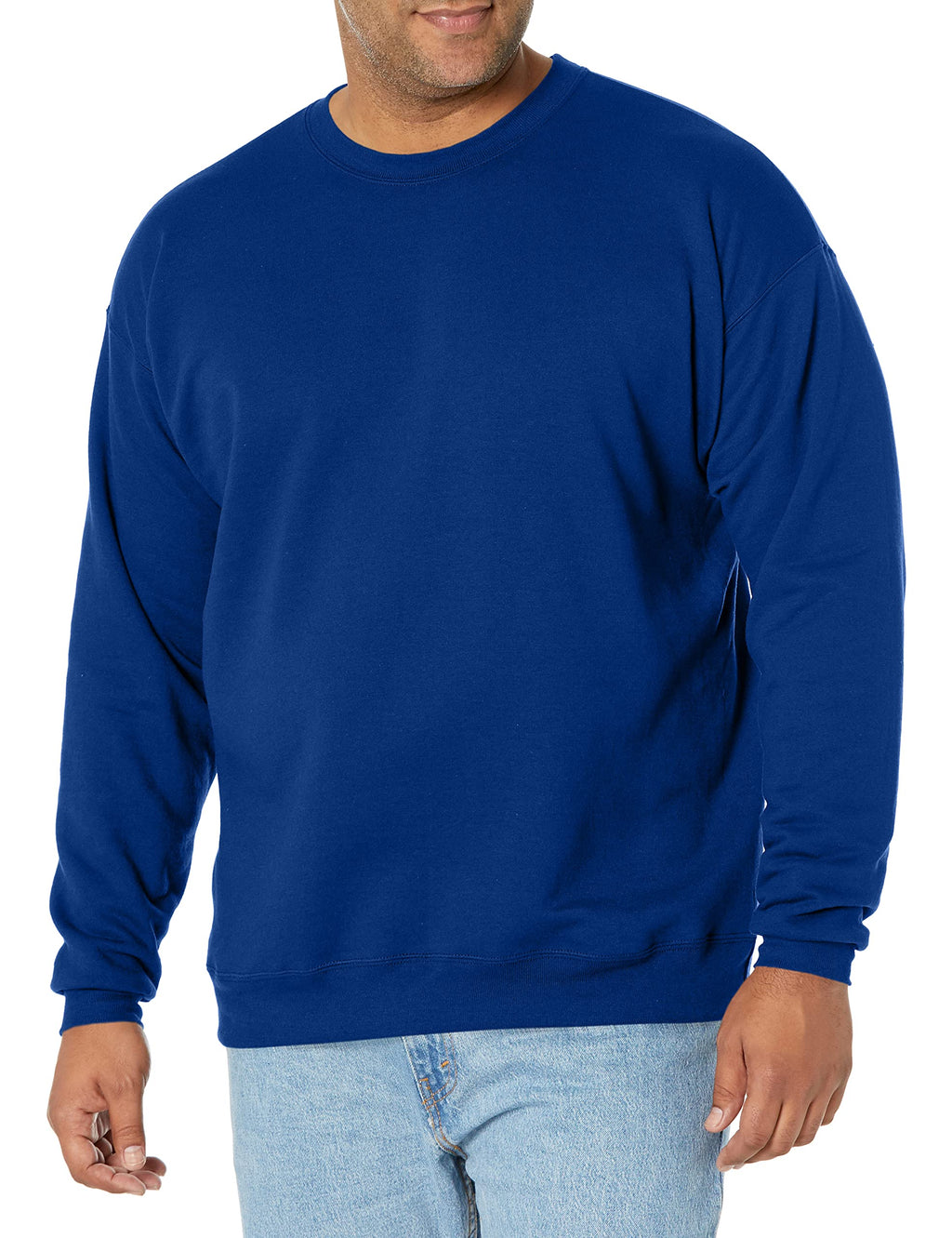 Hanes Men's Sweatshirt, EcoSmart Fleece Crewneck Sweatshirt, Big & Tall Available, 1 or 2-Pack Jansha Store