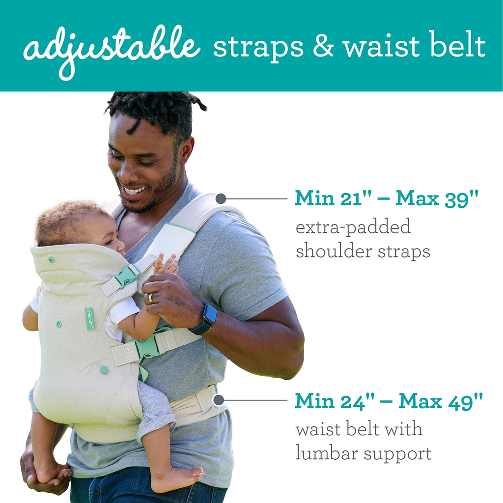 Infantino Flip 4-in-1 Baby Carrier Convertible Ergonomic, Rainbow Jansha Store