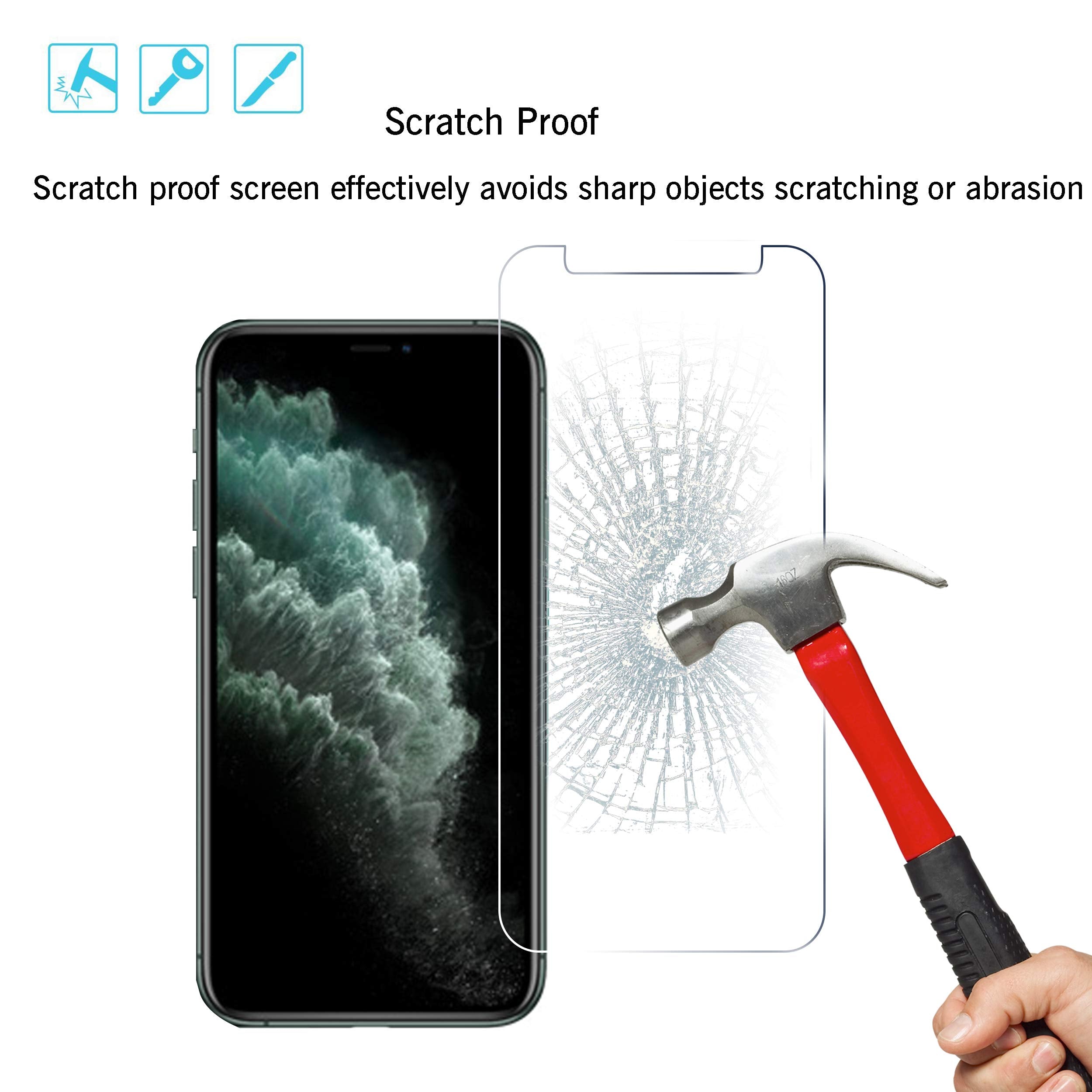 Ailun Screen Protector + Camera Lens Protector for iPhone 16 Pro, 3+3 Pack Jansha Store