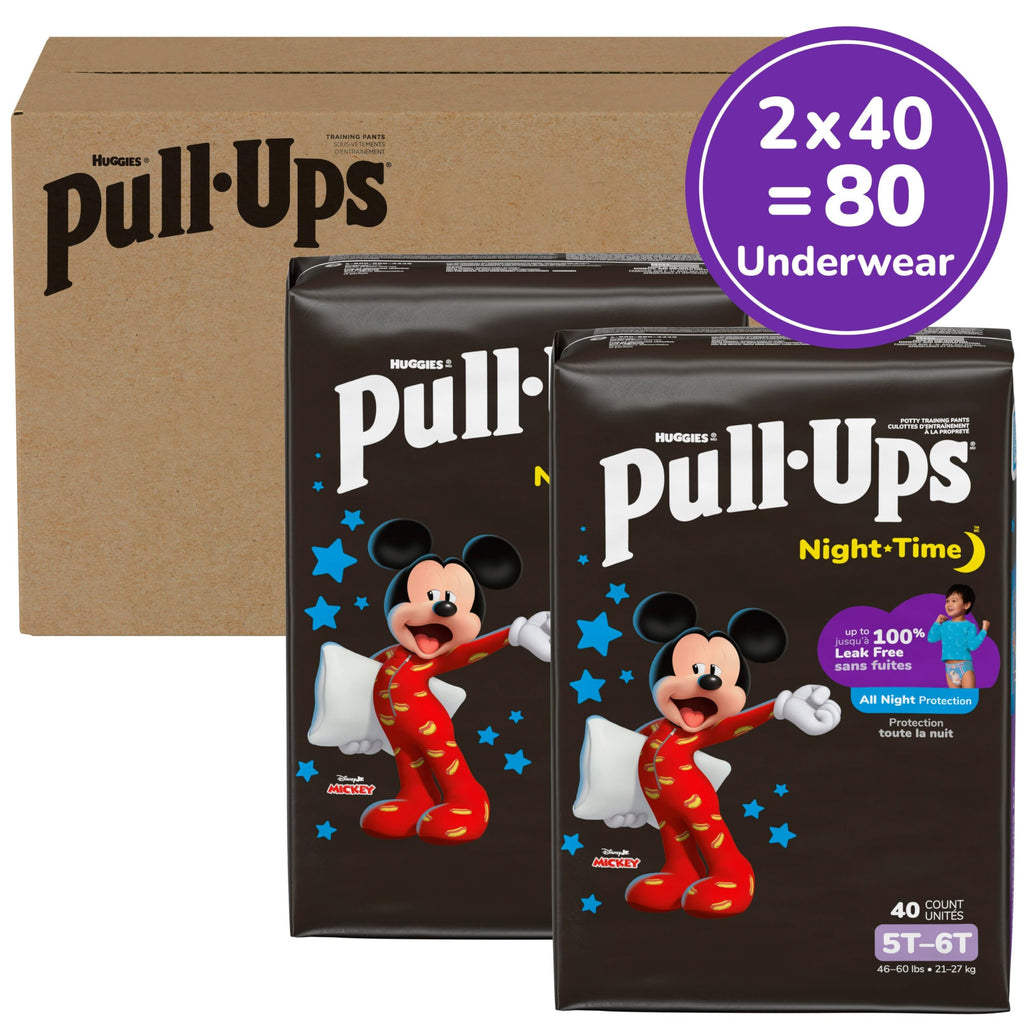 Pull-Ups Boys' Night-Time Potty Training Pants, Size 5T-6T, 44 Count Jansha Store