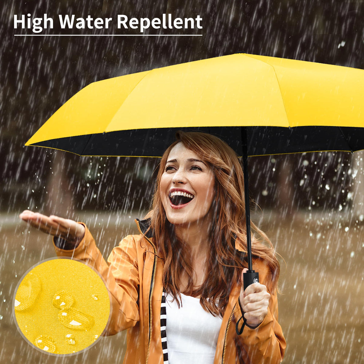Seniny Windproof Travel Umbrella, Automatic Umbrellas for Rain, Portable & Compact Umbrellas for Backpack, Strong UV for Protection, Folding Small Sun Umbrella for Car, Walking Jansha Store