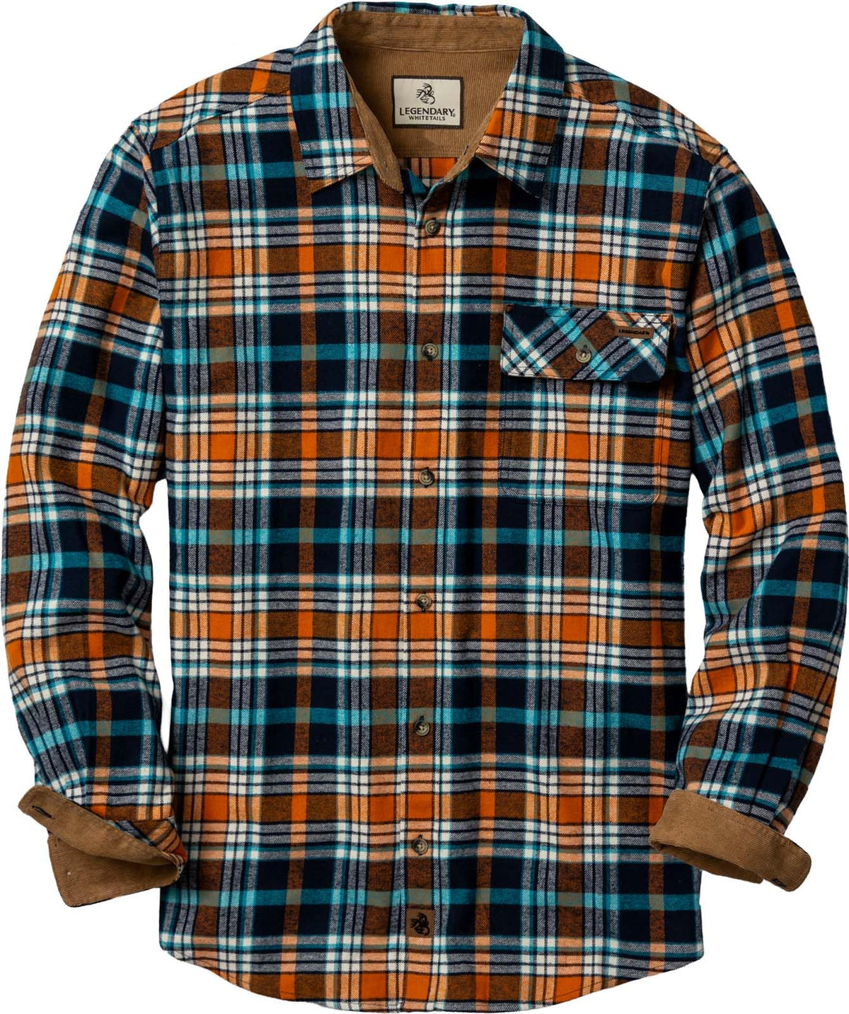 Legendary Whitetails Mens Flannel Long Sleeve Button Down 100% Cotton Shirt Jansha Store