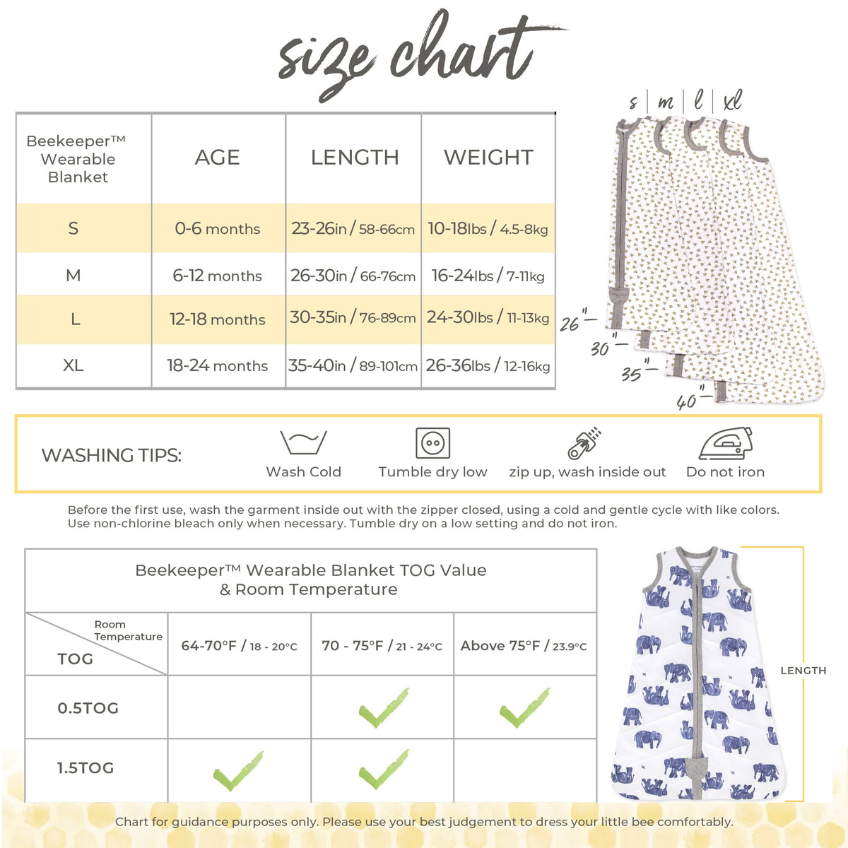 Burt's Bees Baby Infant Wearable Blanket, Organic Cotton Unisex Beekeeper - Light Weight 0.5 TOG or Medium Weight 1.5 TOG Jansha Store