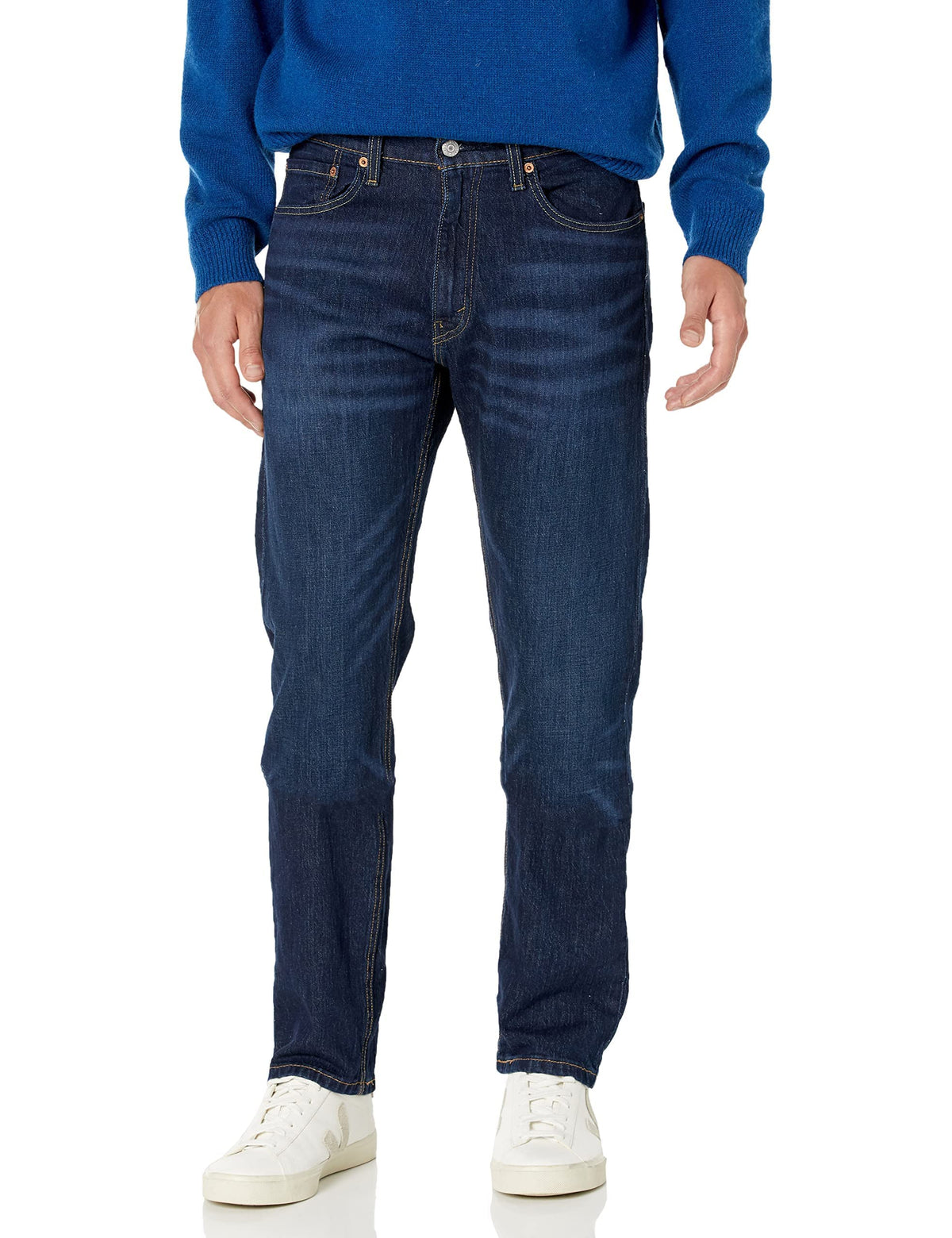 Men's 505 regular fit jeans back yoke and seat detail