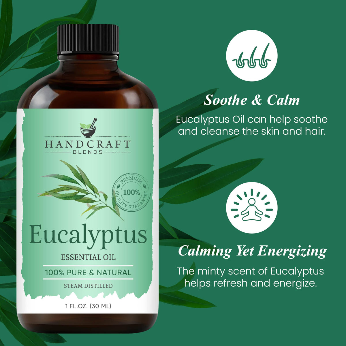 Handcraft Blends Eucalyptus Essential Oil - Huge 4 Fl Oz Jansha Store