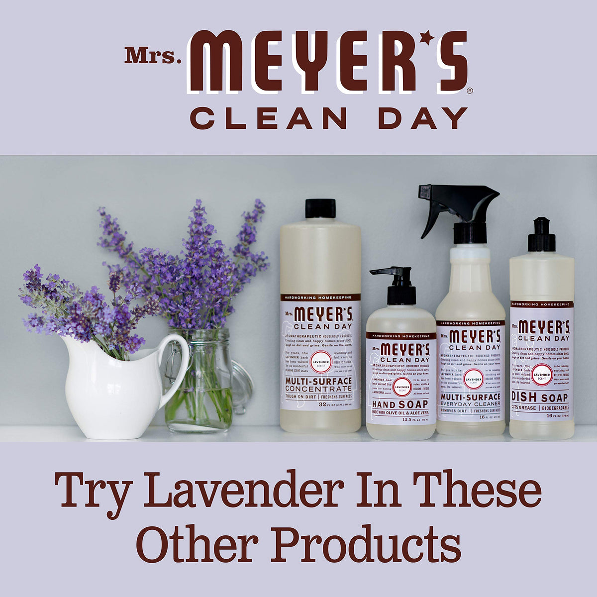 MRS. MEYER'S CLEAN DAY Hand Soap Refill, Lemon Verbena Scent, 33 Fl Oz Bottle Jansha Store
