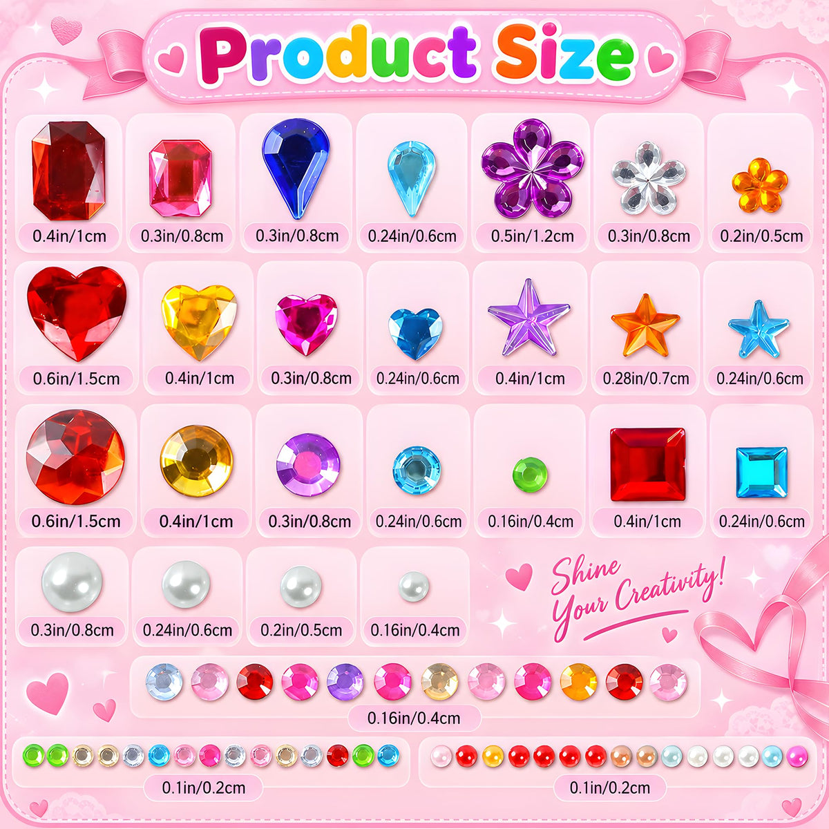 Stocking Stuffers,3528PCS Gem Stickers,Scrapbook Supplies Rhinestones Craft Jansha Store