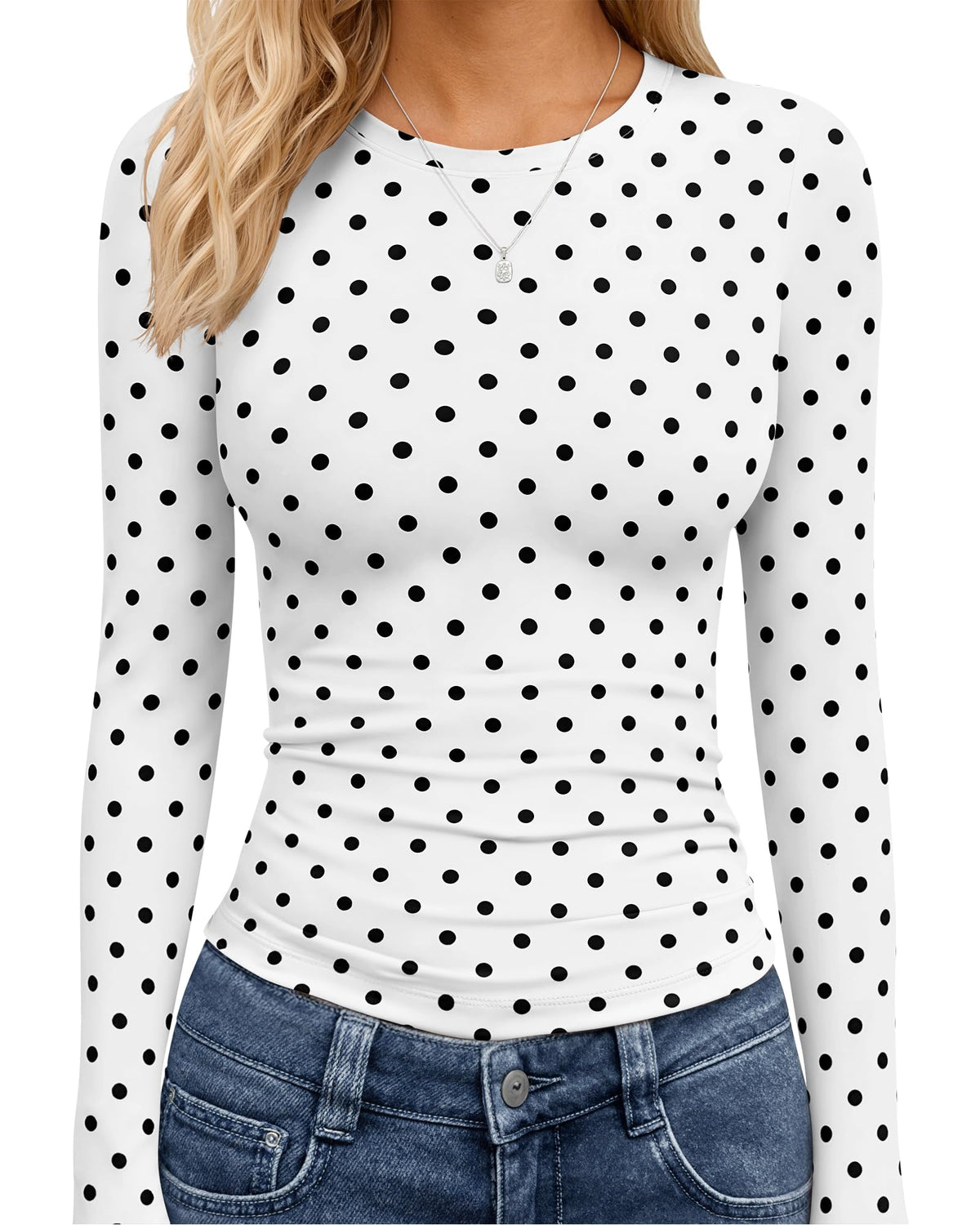 TNNZEET Long Sleeve Shirts for Women Fall Fashion Workout Crop Top Y2K 2026 Jansha Store
