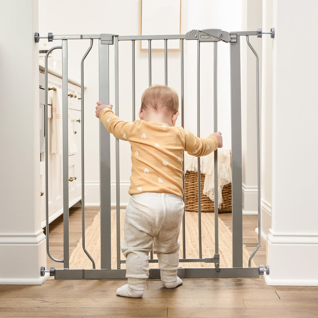 Regalo Safety 29"-38.5" Easy Step Baby Gate, Bottom of Stairs & Doorways Jansha Store