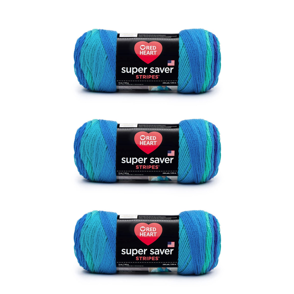 Red Heart Super Saver Yarn for Crocheting & Knitting, Medium Thyme, 3-Pack Jansha Store
