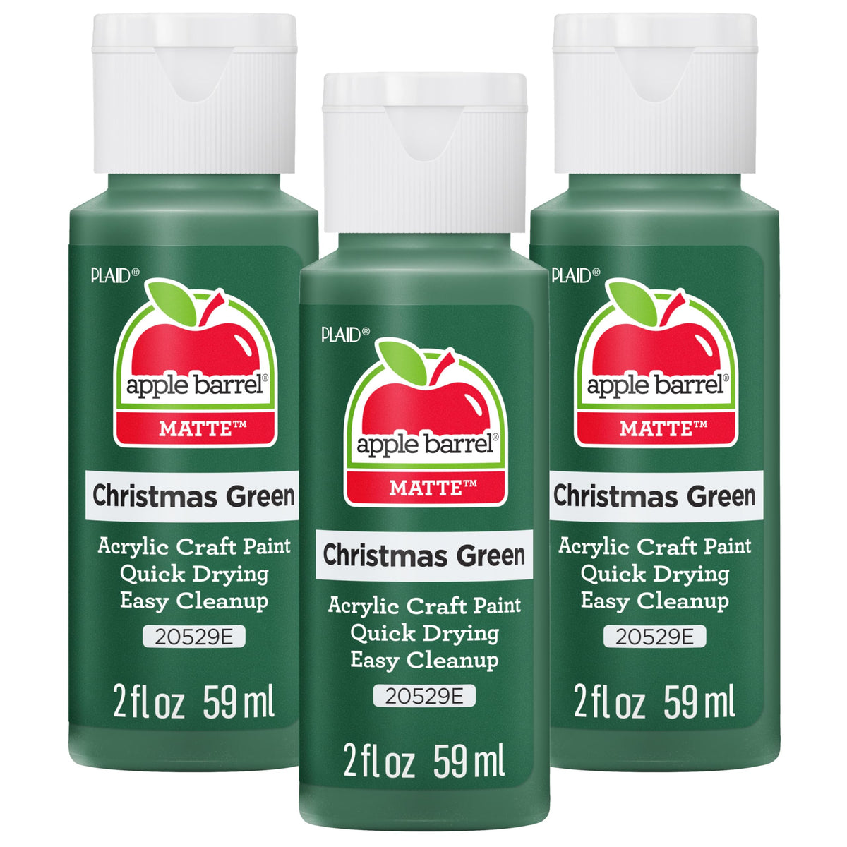 Apple Barrel Acrylic Paint in Assorted Colors (2 Ounce), 20503 White Jansha Store