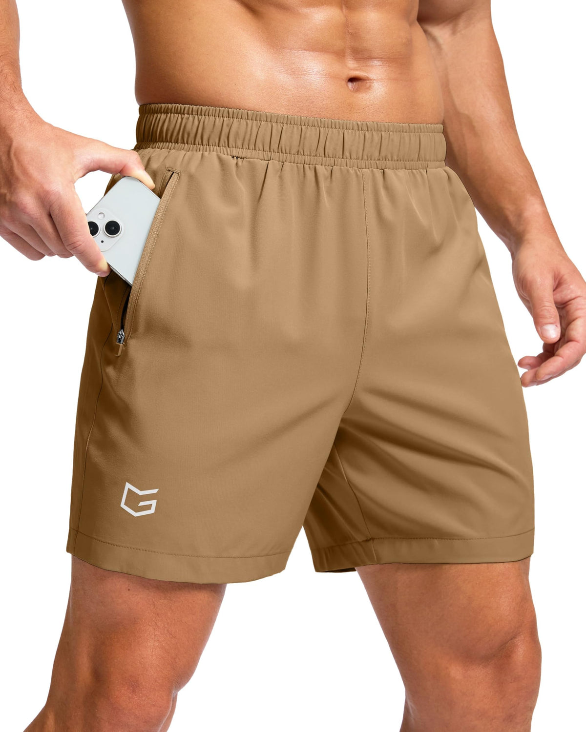 G Gradual Men's Athletic Running Shorts with 2 Zipper Pockets 7"/ 5"/ 9" Jansha Store