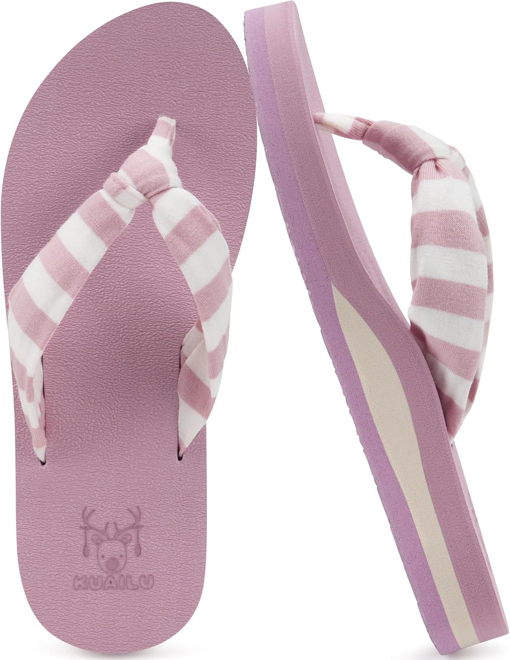 KuaiLu Flip Flops for Women with Arch Support Summer Beach Thong Sandals Jansha Store