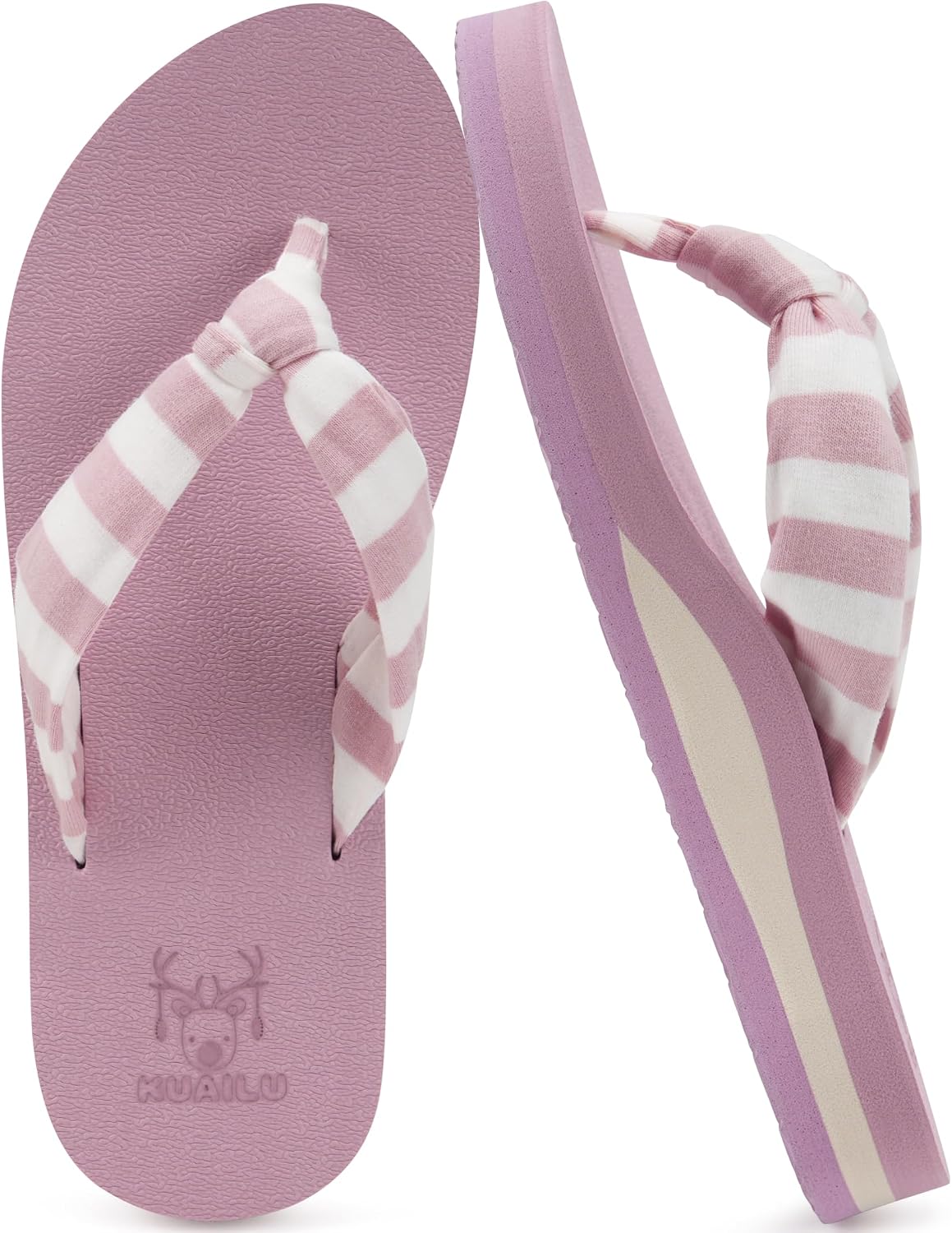 KuaiLu Flip Flops for Women with Arch Support Summer Beach Thong Sandals Jansha Store