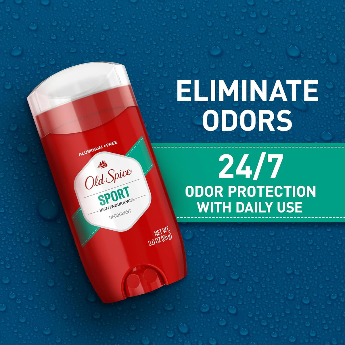 Old Spice Deodorant for Men, Aluminum Free, Sport Scent, 3.0 oz Pack of 3 Jansha Store