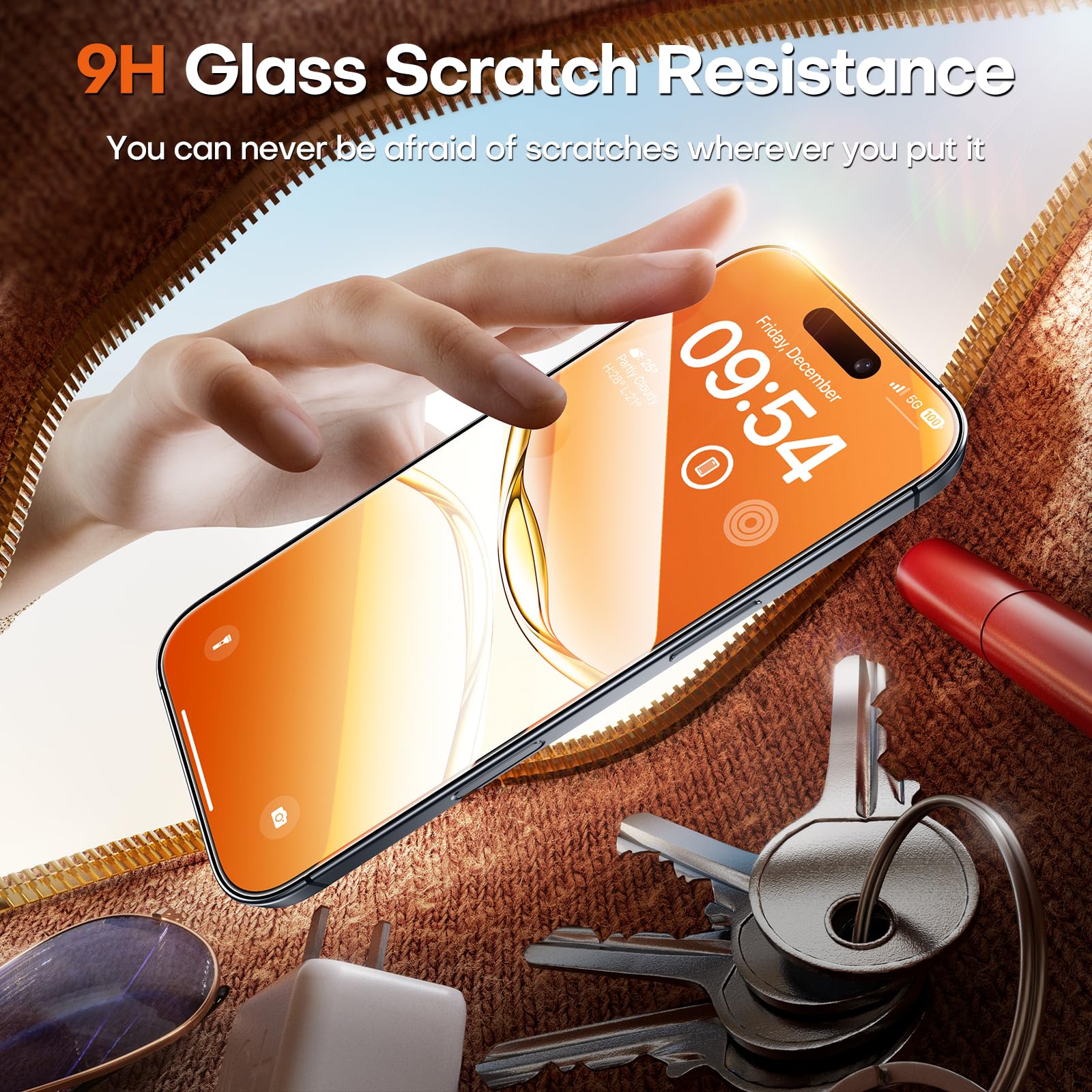 TOCOL for iPhone 17 Pro Max Screen Protector, Easy Installation Jansha Store