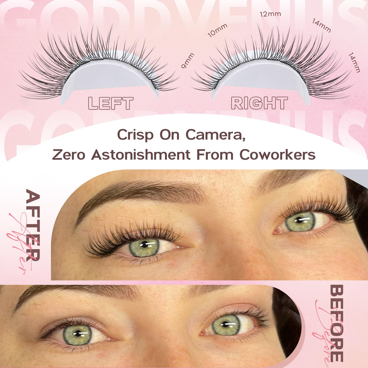 Brown Lash Clusters Natural For Soft Glam 300Pcs Wispy Lashes Cluster Eyelash Cluster Extensions C Curve Individual Lashes DIY Lash Extension Waterproof & Long - Lasting (10-16mm) Jansha Store