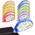 Secopad Scrapbook Tape, Glue Tape for Crafts, 12 Pack, Clear Colored Shell Jansha Store