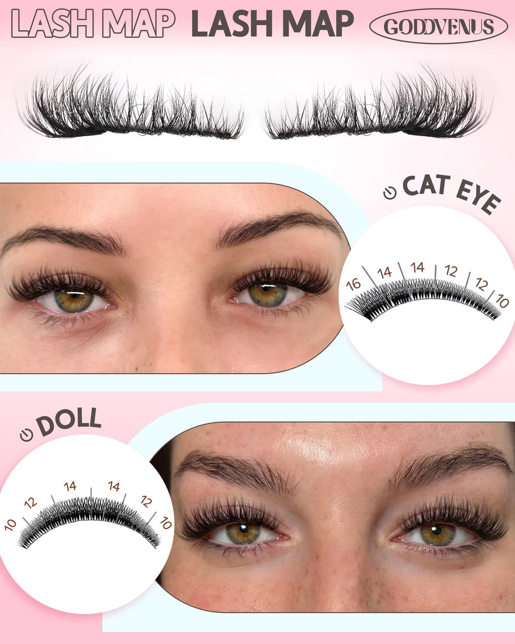 Brown Lash Clusters Natural For Soft Glam 300Pcs Wispy Lashes Cluster Eyelash Cluster Extensions C Curve Individual Lashes DIY Lash Extension Waterproof & Long - Lasting (10-16mm) Jansha Store
