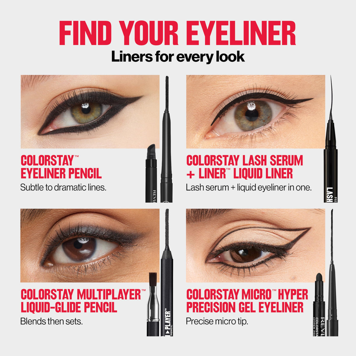 Revlon ColorStay Pencil Waterproof Eyeliner, 201 Black, 2 pack Jansha Store