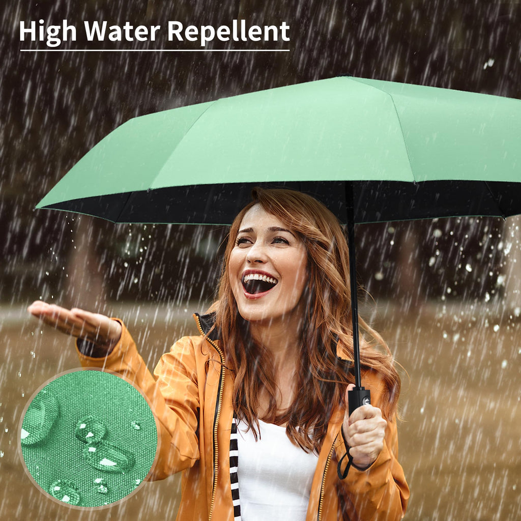 Seniny Windproof Travel Umbrella, Automatic Umbrellas for Rain, Portable & Compact Umbrellas for Backpack, Strong UV for Protection, Folding Small Sun Umbrella for Car, Walking Jansha Store