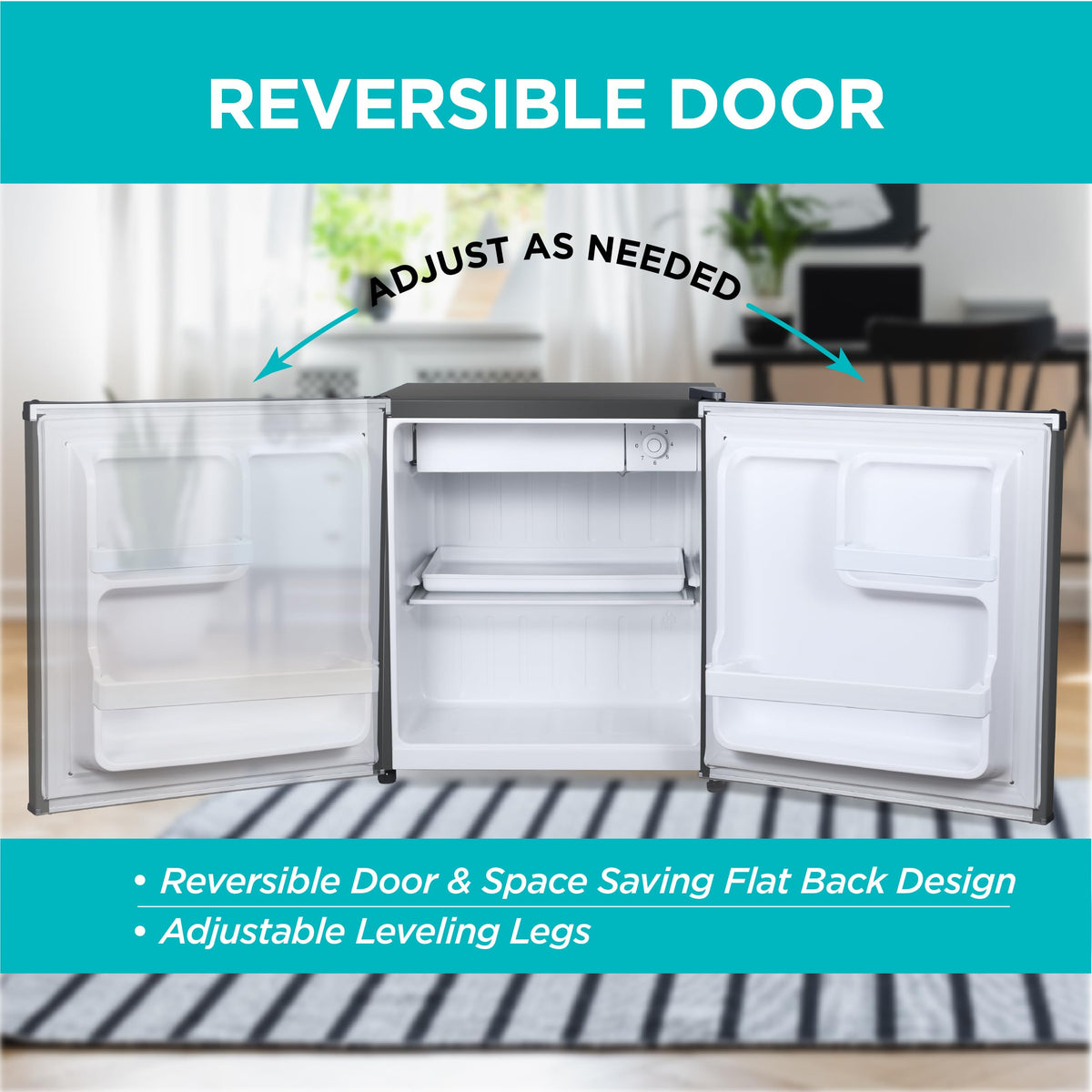 BLACK+DECKER 2.5 Cu. Ft. Compact Refrigerator, Energy Star, BCRK25B, Black Jansha Store