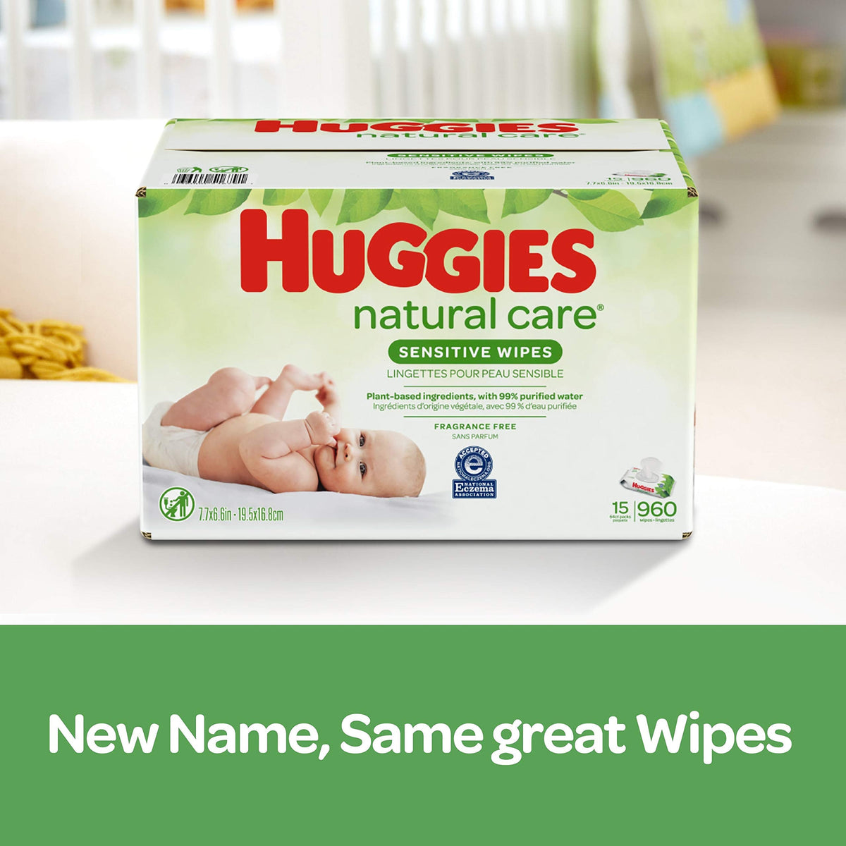 Huggies Natural Care Sensitive Baby Wipes, Unscented, Hypoallergenic, 99% Purified Water, 12 Flip-Top Packs (768 Wipes Total), Packaging May Vary Jansha Store
