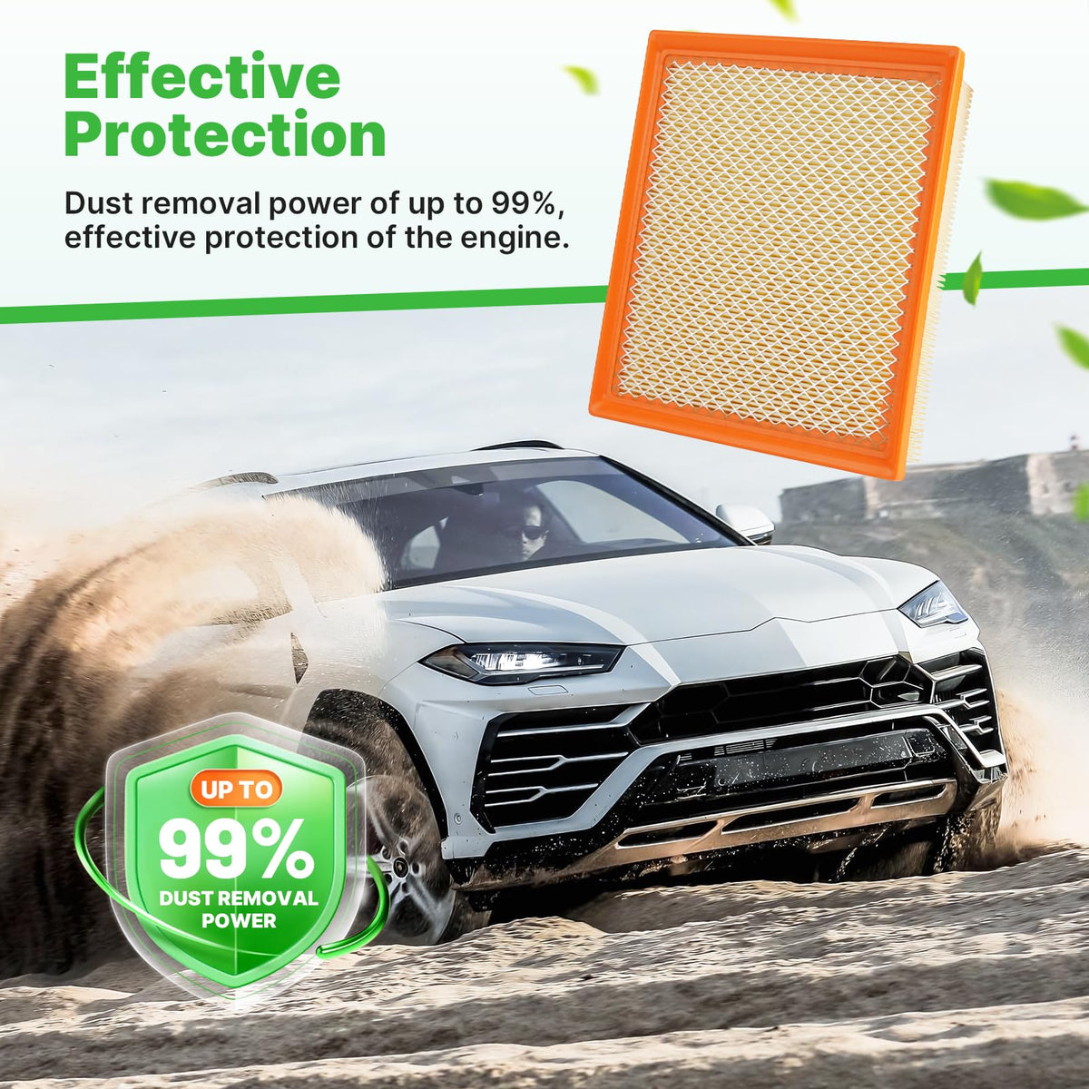 Not for Hybrid, Engine+Cabin Air Filter Fit 2015-2019 Sonata 2.4L (Gas) Jansha Store