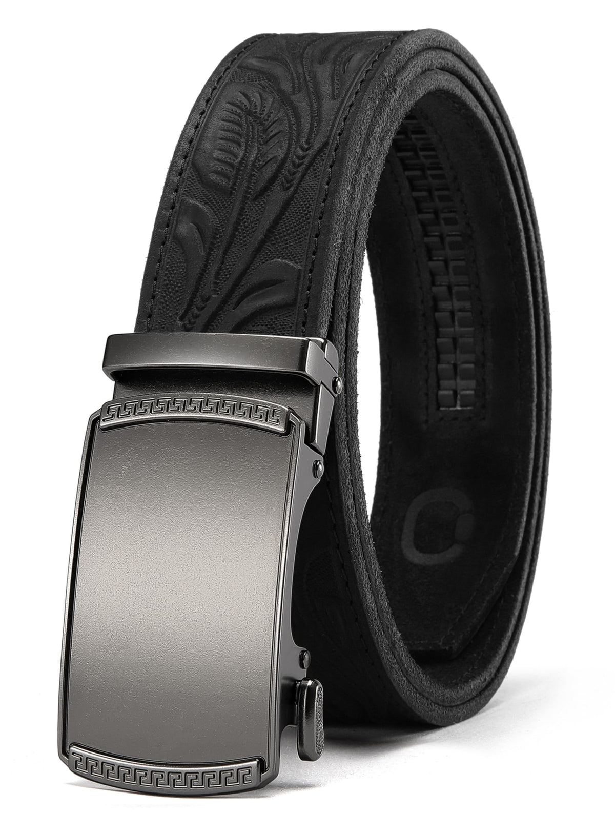 CHAOREN Men's Leather Ratchet Belt - Customizable Fit (35mm) Jansha Store