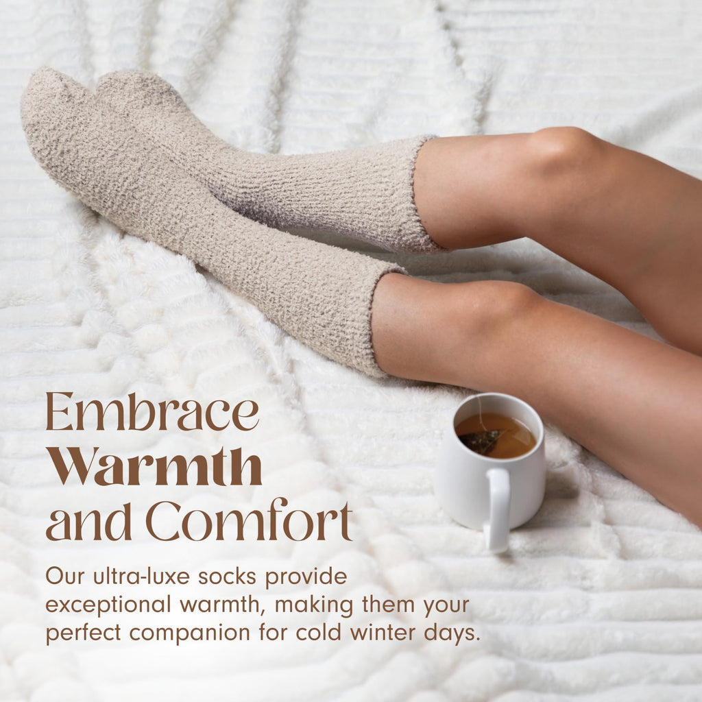 Unboxme Gifts Warm & Cozy Ultra-Luxe Cloud Fuzzy Socks, Gifts for Women Jansha Store