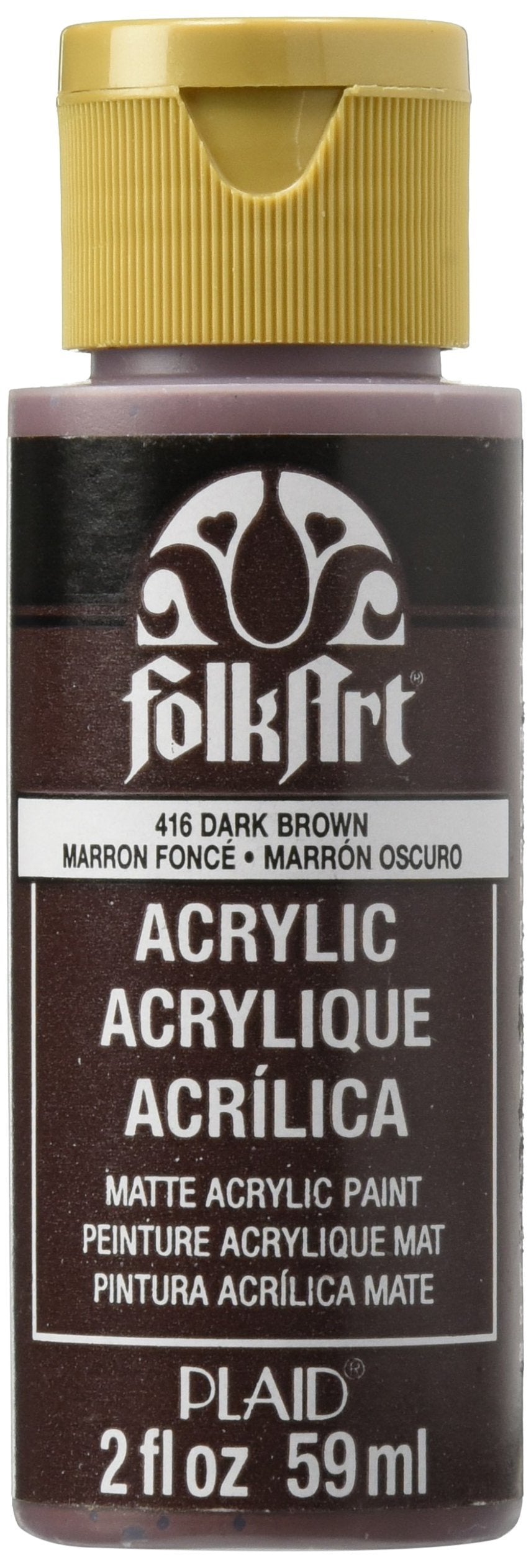 FolkArt Acrylic Paint in Assorted Colors (2 oz), 2559, Coffee Latte Jansha Store