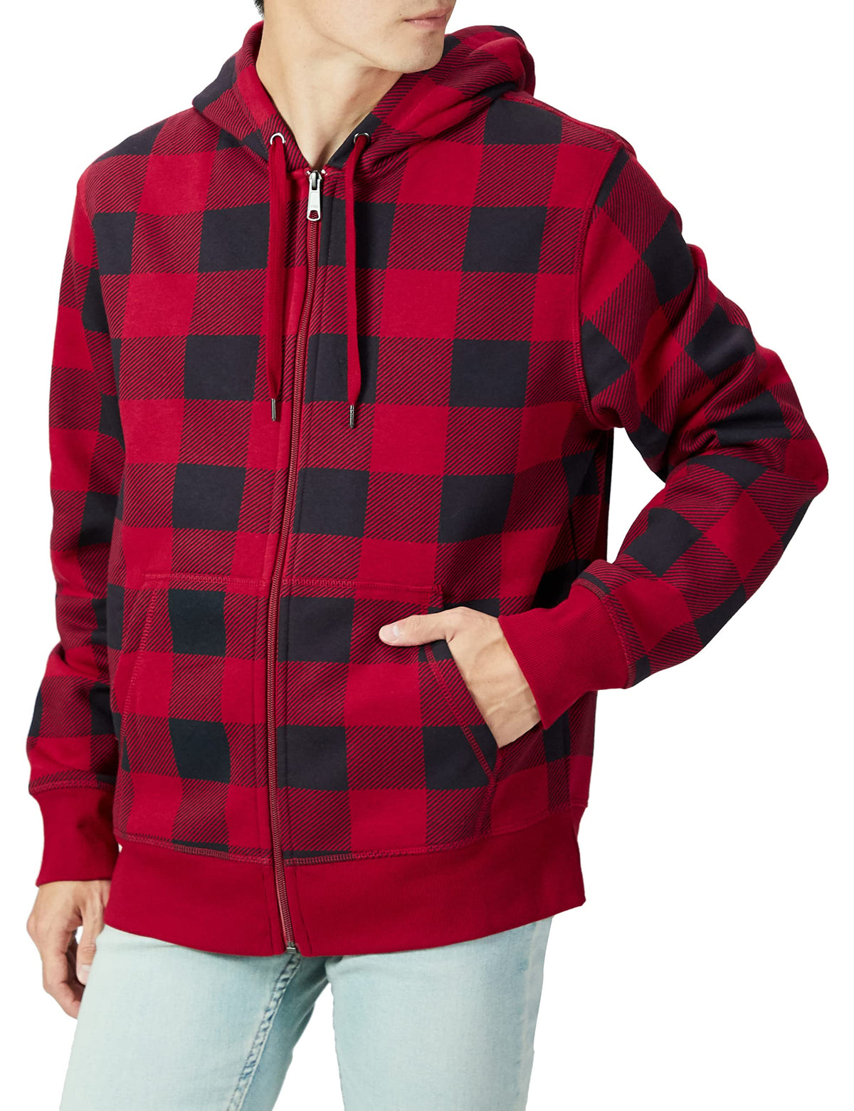 Amazon Essentials Men's Full-Zip Fleece Hoodie Sweatshirt (Available in Big & Tall) Jansha Store