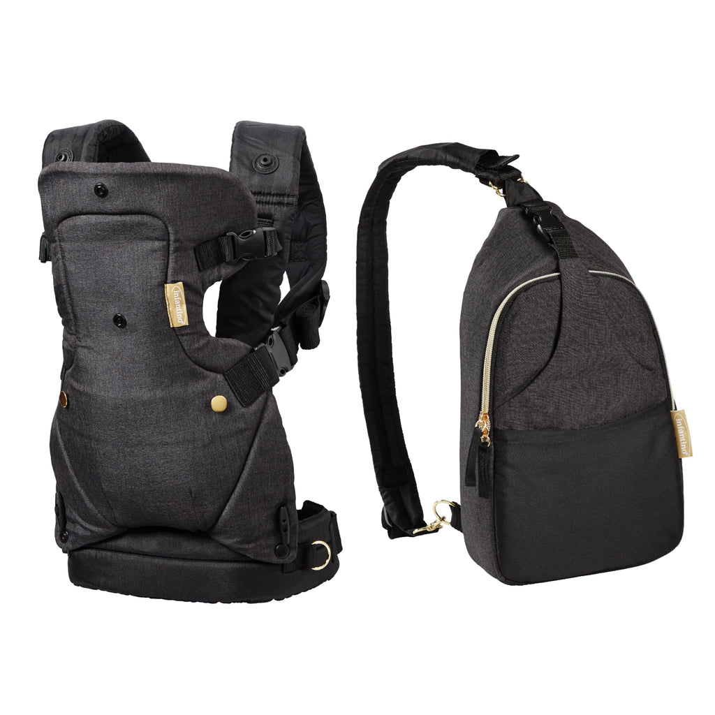 Infantino Flip 4-in-1 Baby Carrier Convertible Ergonomic, Rainbow Jansha Store