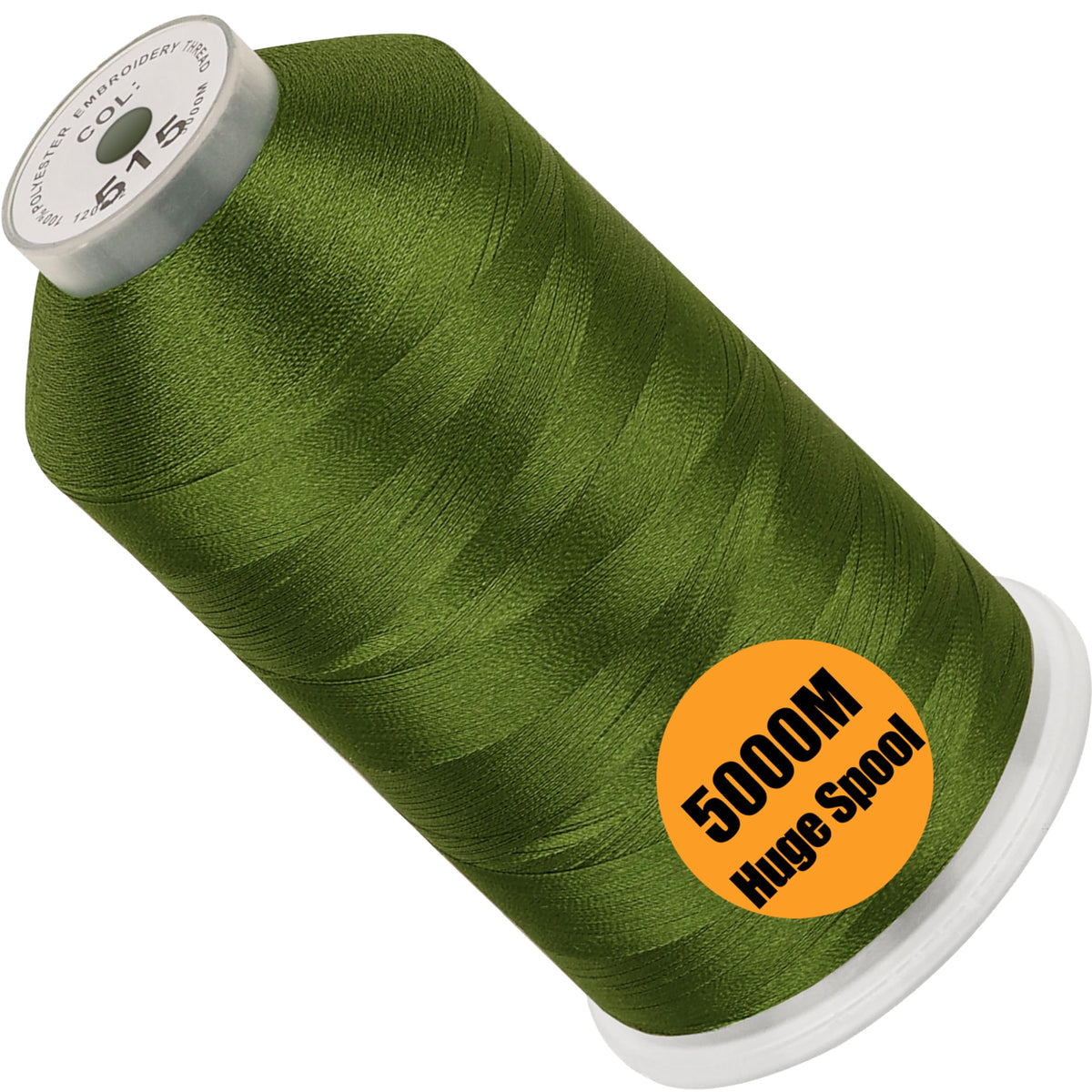 New brothread 5000M Huge Spool Embroidery Machine Thread - White Jansha Store