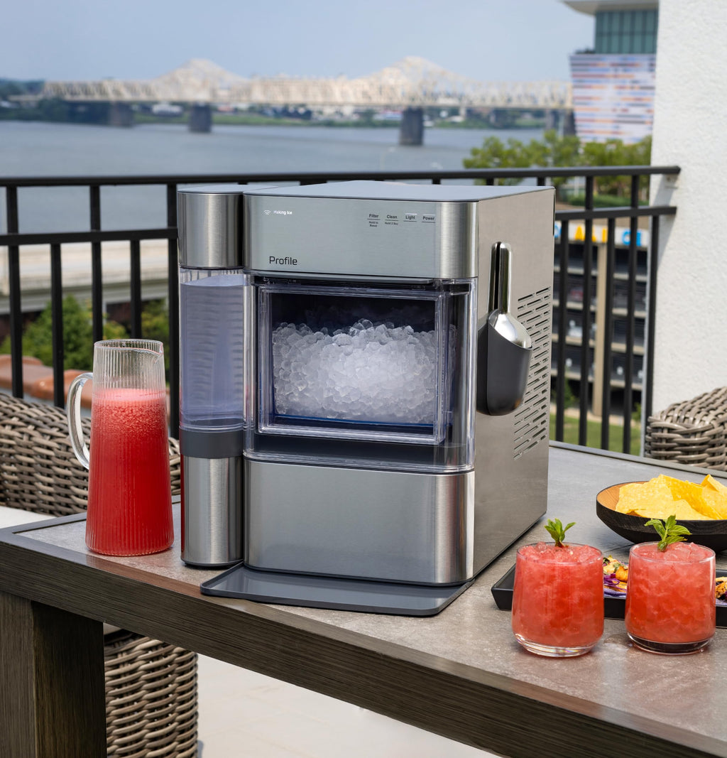 GE Profile Opal 2.0 Ultra Nugget Ice Maker with .75 Gallon Side Tank and Scale Inhibiting Filter, Scoop Included, 38 lbs in 24 Hours, Pellet Ice Machine with WiFi & Smart Connected, Black Jansha Store
