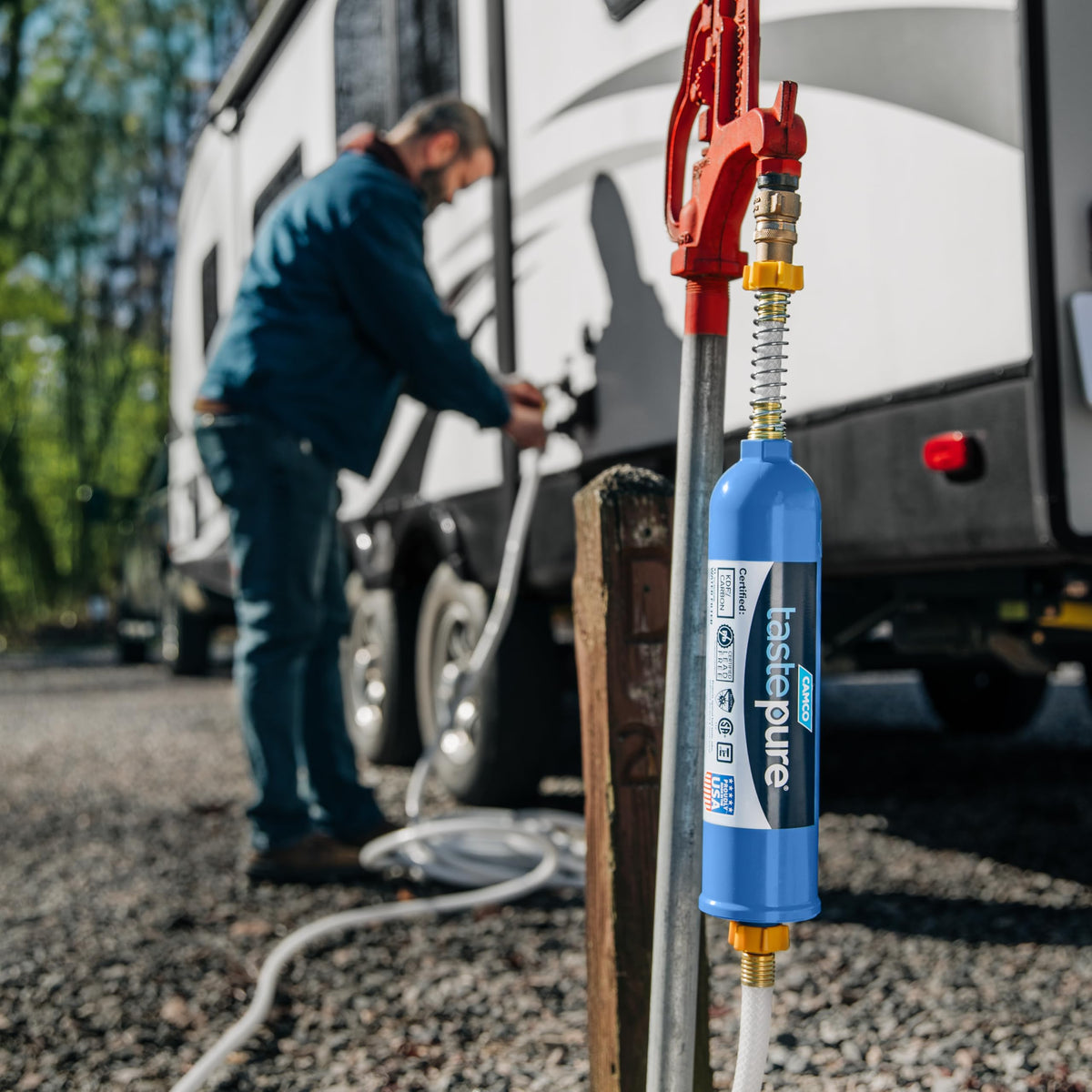 Camco Tastepure RV Water Filter - GAC & KDF Filtration - Made in the USA Jansha Store
