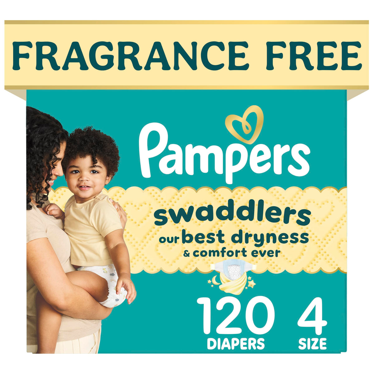 Swaddlers Diapers, Size 4 (15-34 lbs), 150 Count, Fragrance Free, Hypoallergenic, Absorbent, Pediatrician Recommended, Skin Safe Jansha Store