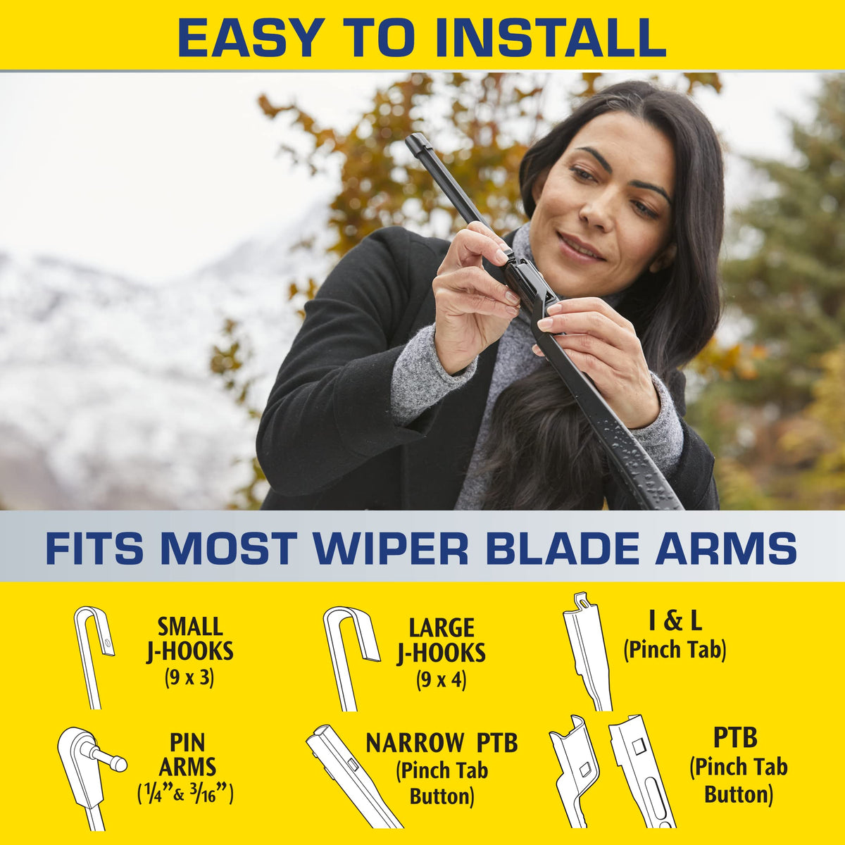 Rain-X 810363 Repellency Water Repellent Wiper Blades, 22" Windshield Wipers (Pack of 2), All Weather Streak-Free for Enhanced Visibility w/Water Repellency Formula [Amazon Exclusive] Jansha Store