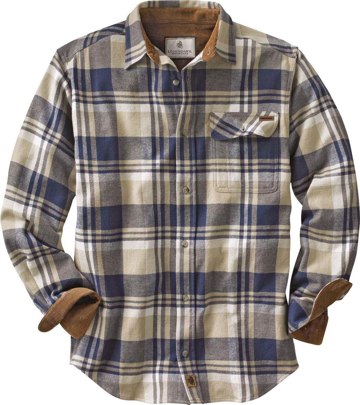 Legendary Whitetails Mens Flannel Long Sleeve Button Down 100% Cotton Shirt Jansha Store