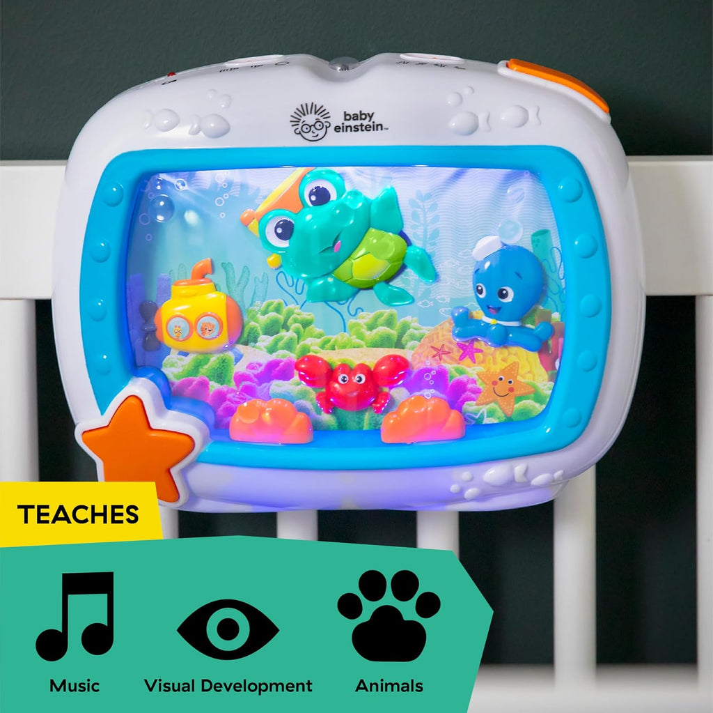 Baby Einstein Sea Dreams Soother Musical Crib Toy and Sound Machine, Newborn and up Jansha Store