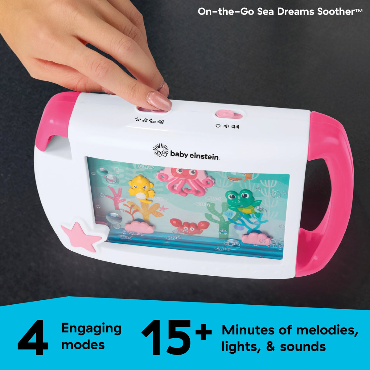Baby Einstein Sea Dreams Soother Musical Crib Toy and Sound Machine, Newborn and up Jansha Store