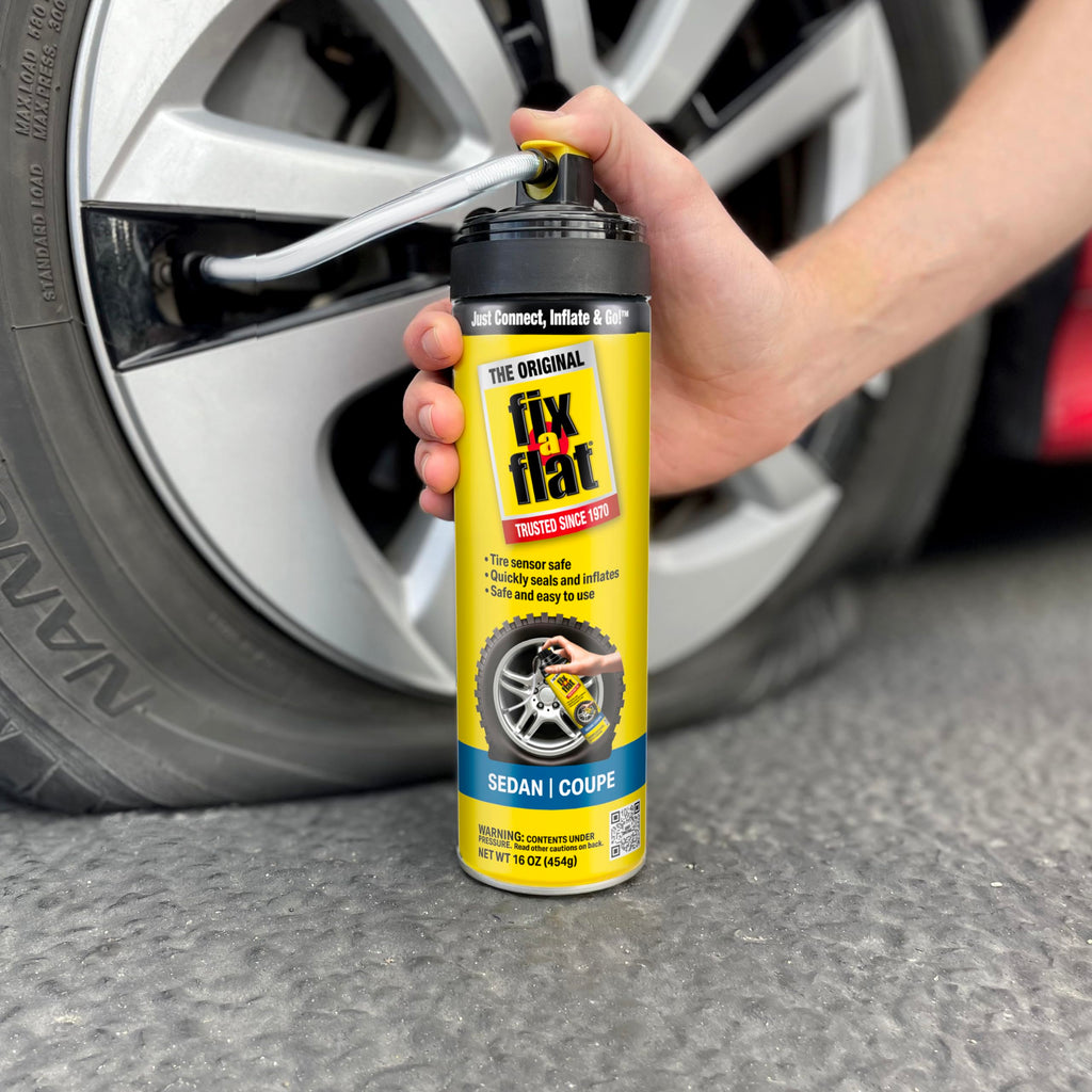 Fix-A-Flat S60420 Aerosol Emergency Flat Tire Repair and Inflator, for Standard Tires, Eco-Friendly Formula, Universal Fit for All Cars, 16 oz. (Pack of 1) Jansha Store