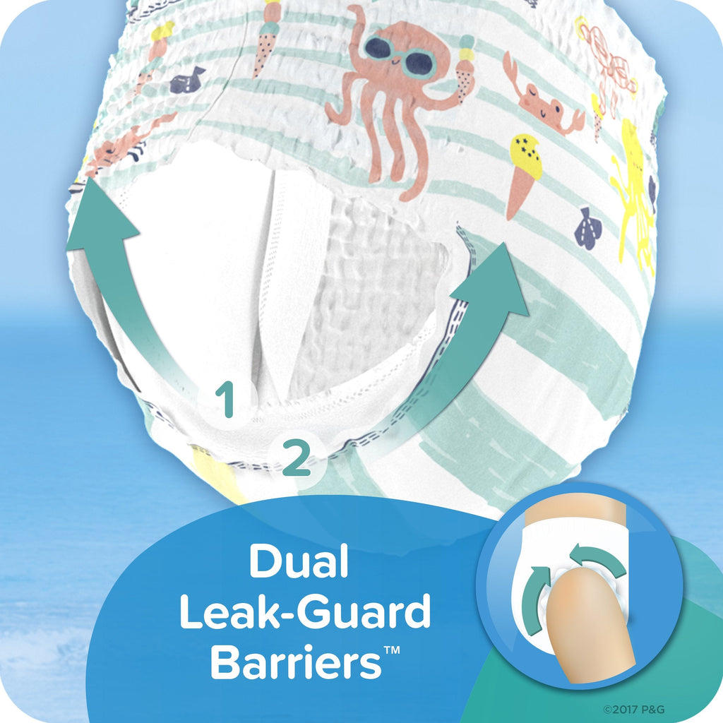 Pampers Splashers Swim Diapers, Size 4, 18 Count, Disposable Swim Diapers, Contains Mess, No Swell Jansha Store