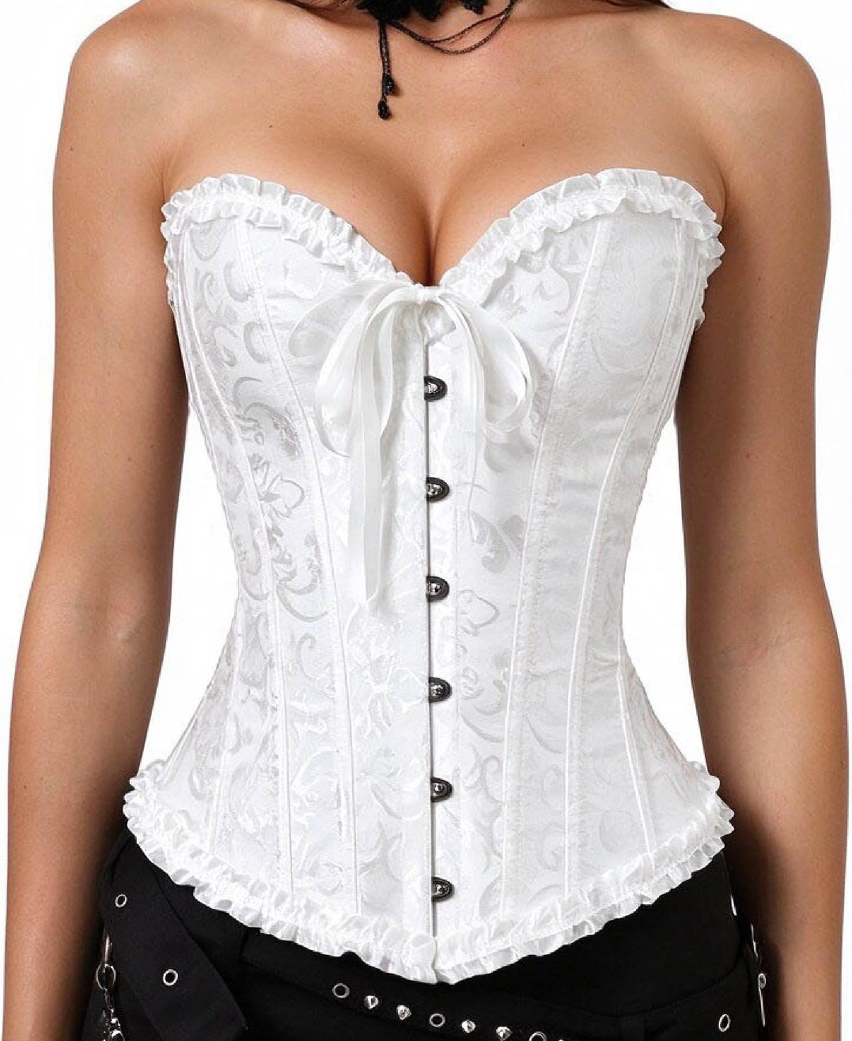 SZIVYSHI 14-Bone Overbust Corset Top Jansha Store