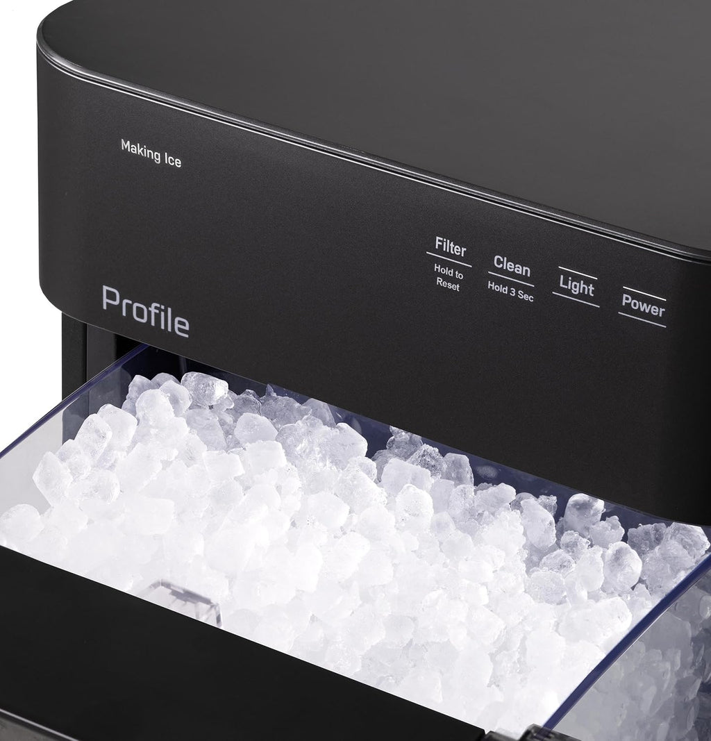GE Profile Opal 2.0 Ultra Nugget Ice Maker with .75 Gallon Side Tank and Scale Inhibiting Filter, Scoop Included, 38 lbs in 24 Hours, Pellet Ice Machine with WiFi & Smart Connected, Black Jansha Store
