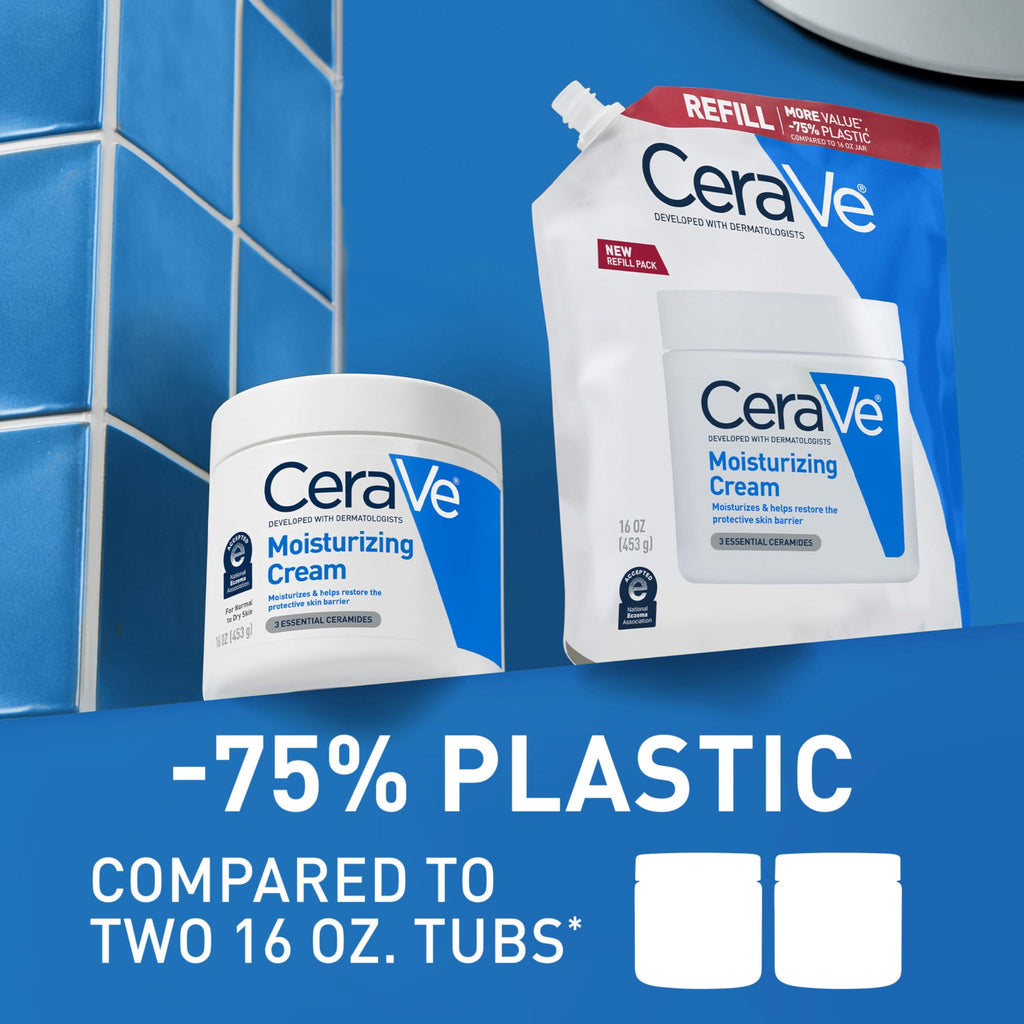 CeraVe Moisturizing Cream, Face & Body Moisturizer for Dry Skin, 19oz Jansha Store