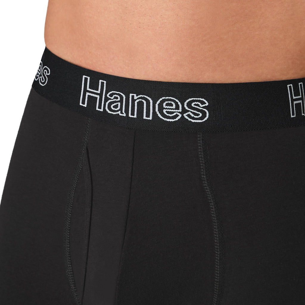 Hanes Men's Boxer Brief Underwear Pack, Stretch Cotton Boxer Briefs for Men, Moisture-wicking, 6-pack Jansha Store